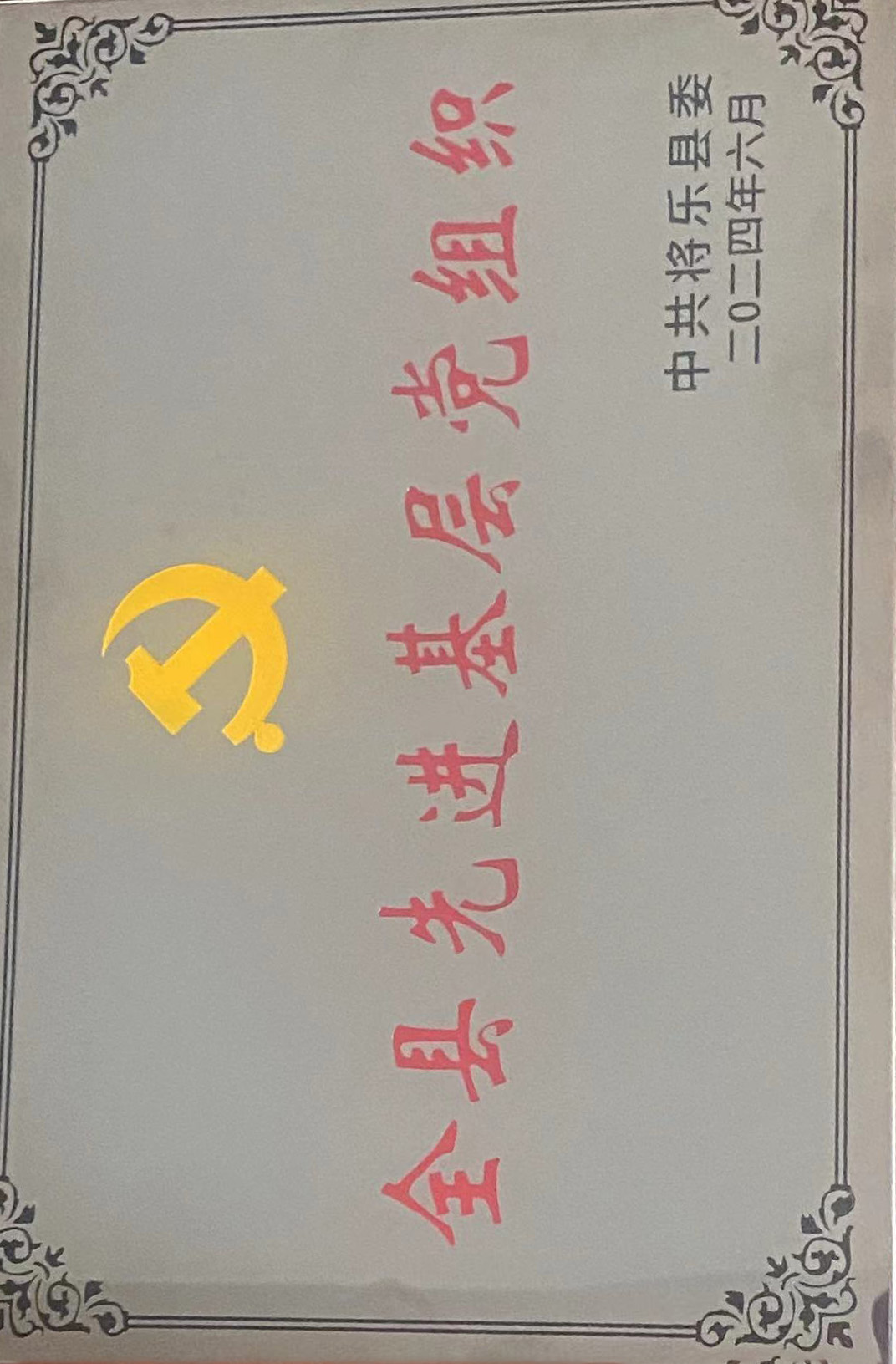 喜報！福建金森第一黨支部獲評“縣先進基層黨組織”榮譽稱號